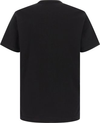 Dolce & Gabbana Logo-Embroidered Cotton T-Shirt - Black