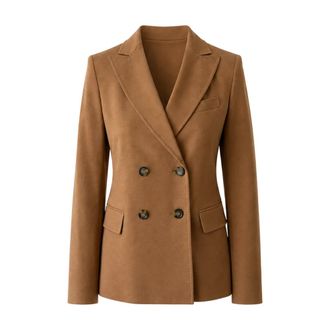 Max Mara Dames, Jassen, Bruin, Maat: M