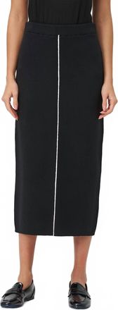 M Made in Italy Knit Skirt In Black