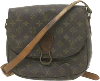 Louis Vuitton Pre-owned Cross Body Bags, female, Brown, Size: ONE SIZE Pre-owned Canvas Cross Body Bag