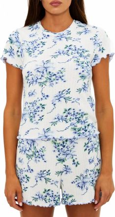 Beach Riot Bay Short Sleep Set In Blushing Blooms