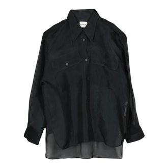 Khaite Dames, Blouses & Shirts, Zwart, Maat: S Zijde