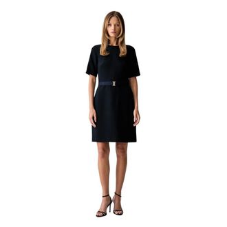 Joop Kleedjes, Dames, Blauw, S, Polyester, Dehlia Jurk