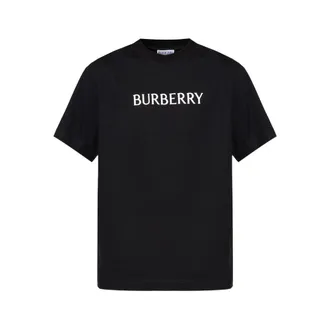 Burberry T Shirt Nero-Uomo