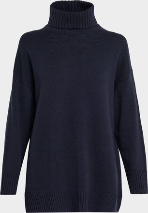 Lafayette 148 New York Oversized Cashmere Turtleneck Sweater
