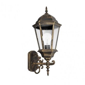 Fabrilamp Fabrilamp - Aplique Exterior Aluminio Regulus 1xe27 Neg/oro 54x25x27 Cm Ip44