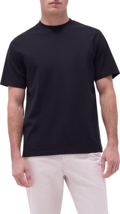 Bugatchi OoohCotton Crewneck T-Shirt in Black at Nordstrom, Size Xxx-Large