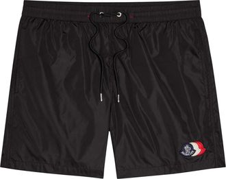 Moncler Logo Swim Shorts - Black - Xxl