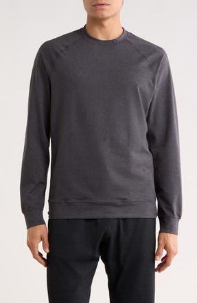Reigning Champ Recovery Brushed Jersey Crewneck Pullover in Heather Black at Nordstrom Rack, Size Medium