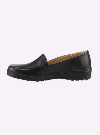 Casual Looks Slipper CASUAL LOOKS, Damen, Gr. 36, schwarz, Glattleder, Schuhe Slipper