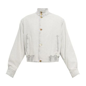Jil Sander Giacca di jeans imbottita con colletto alla coreana - - Jackets - Uomo - Grigio - L