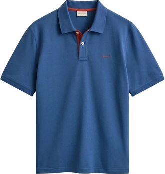 GANT Polo - Heren - Polos - Blauw - S - Katoen - Tops
