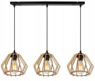 OEM L&aacute;mpara De Techo Colgante Led Moderna De Madera