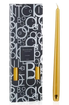 Baobab Candela 4-Pack Candlestick in Gold at Nordstrom
