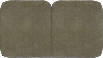 Rendez-Vous D&eacute;co Cabecero de cama de tela verde olivo 160 cm