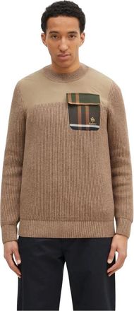 Baracuta Round-neck Truien - Heren - Ronde hals truien - Beige - M - Truien & Vesten