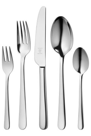 Justinus Bestecke Besteckset, Edelstahlfarben, Metall, 30-teilig, 25.2x5x43 cm, Besteck, Besteck-Sets