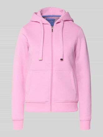 Christian Berg Sweatjacke mit Rei&szlig;verschluss in Rosa, Gr&ouml;&szlig;e XS