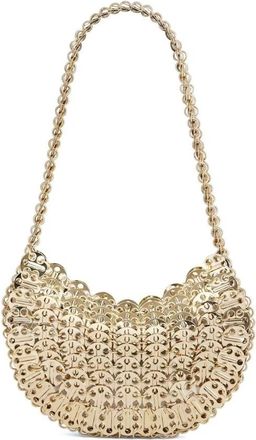 Paco Rabanne Golden Moon Bag - Dames - Schoudertassen - Beige - ONE Size - Leer - Tassen