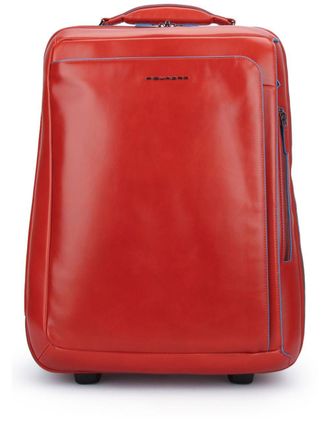 Piquadro cabin size computer trolley - unisex - Polyester/Calf Leather - OS - Red