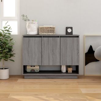 vidaXL Vidaxl - Aparador De Madera De Ingenier&iacute;a Gris Sonoma 97x31x75 Cm