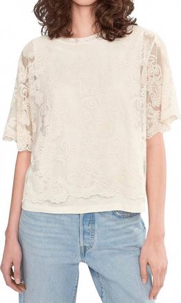 Sanctuary Forever Lace Top In Vintage Ivory