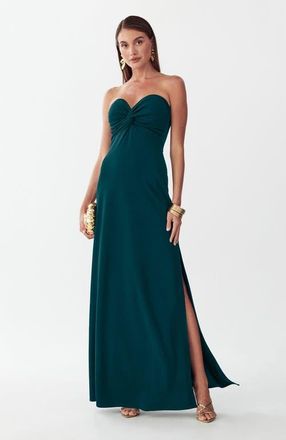 BWLDR Chase Maxi Dress in Emerald at Nordstrom, Size 10