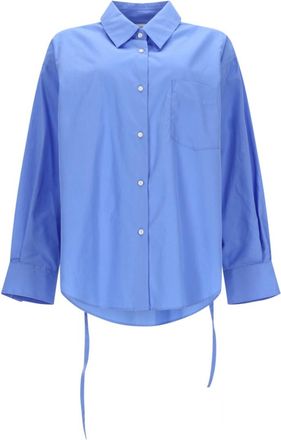 Aspesi Blue Oversized Solid Shirt