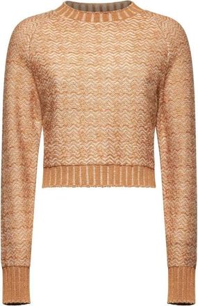 Silvian Heach Maglia a costine effetto rame - Dames - Ronde hals truien - Roze - S - Wol - Truien & Vesten