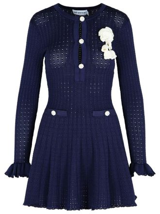 Self Portrait Crochet Dress