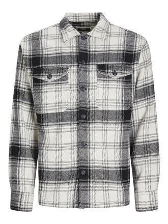 Jack & Jones JCOEDDIE CHECK WOOL BLEND OVERSHIRT LS Overshirt Form