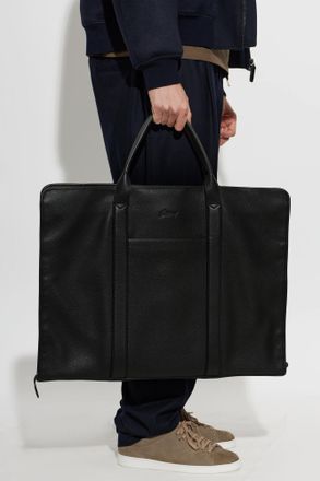 Brioni Leather Suit Carrier, Mens, Black