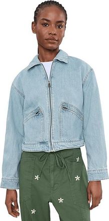 Levi's Ladies Cotton Utility Jacket Womens Jacket Light Wash Denim : SM, Cotton/Denim