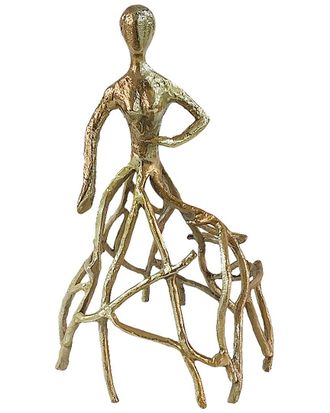 Sagebrook Home 14In Metal Dancing Lady