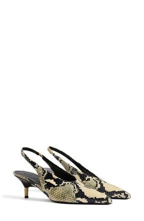 Khaite Bella Kitten Heel Slingback Pump in Natural at Nordstrom, Size 8.5Us