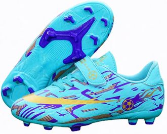 Generic Mens Indoor Athletic Training Football Shoes - Women Stylish Breathable Soccer Shoes - Professional Training Sneakers (Moonlight-Long Cleats,3.5)