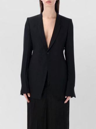 Rick Owens virgin wool slim-fit single-breasted blazer