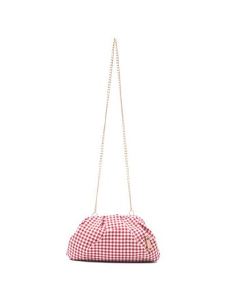 La Milanesa Petunia Little Squared Vichy Canva Crossbody Bag