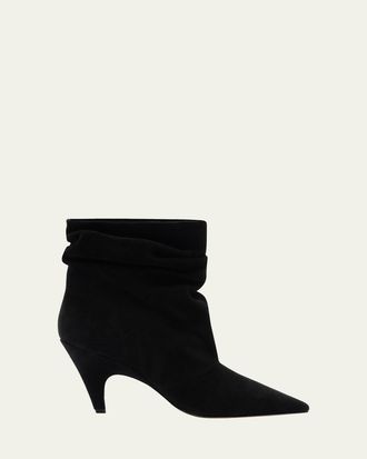 Alexandre Birman Tati Slouch Mini Scamosciato Booties