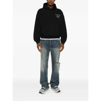 Cole Buxton Logo-Embroidered Sweatshirt - Black
