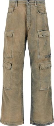 Rick Owens Cotton Cargo Mens Pants