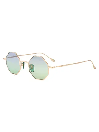 Gucci Unisex Sunglasses Gg1814s Gold-Light Blue Gold-Gold-Light Metal Gold/gold/light