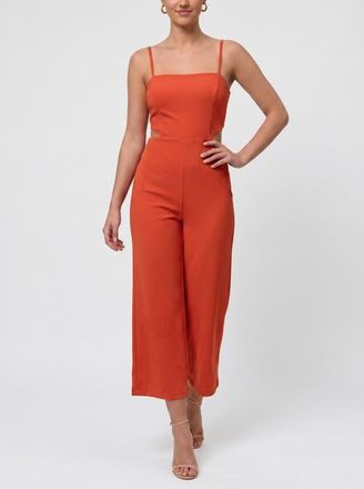 Rachel Roy Andria Sleeveless Cutout Jumpsuit in Aperol Spritz at Nordstrom, Size X-Large