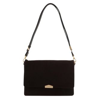 Pourchet Tassen, Dames, Bruin, ONE Size, Leer, Anjou Schoudertas