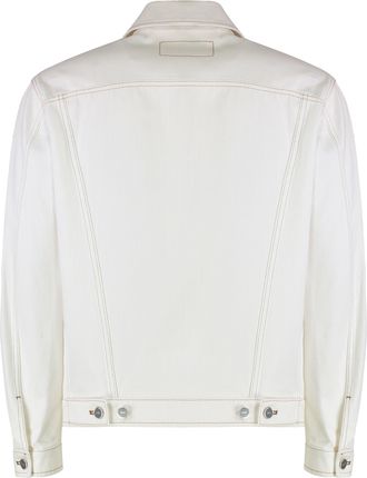 Fendi Mens Denim Jacket Ecru Cotton