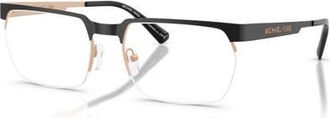Michael Kors 58mm Rectangle optical glasses in Black at Nordstrom