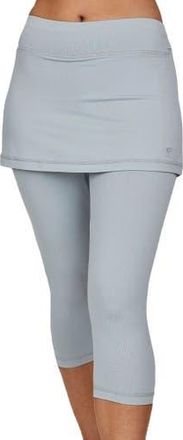 Sofibella UV Staples Abaza 13in Womens Tennis Skirt with Capri Leggings in Stone at Nordstrom, Size X-Large
