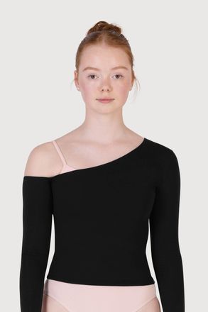 Bloch BLOCH Ladies Laoise Soft Asymmetric Top, Black