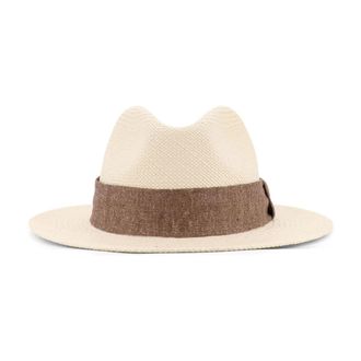Kiton Hats, male, Brown, Size: 60 CM Wide Brim Hat