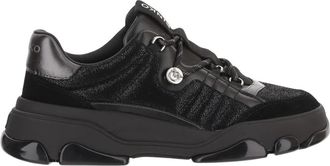 Pinko Athena Leren Sneakers - Dames - Sneakers - Zwart - 38 EU - Leer - Schoenen